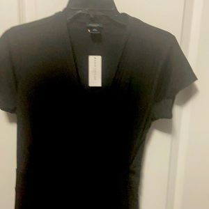 Ann Taylor Factory Black Wrap Dress Brand New